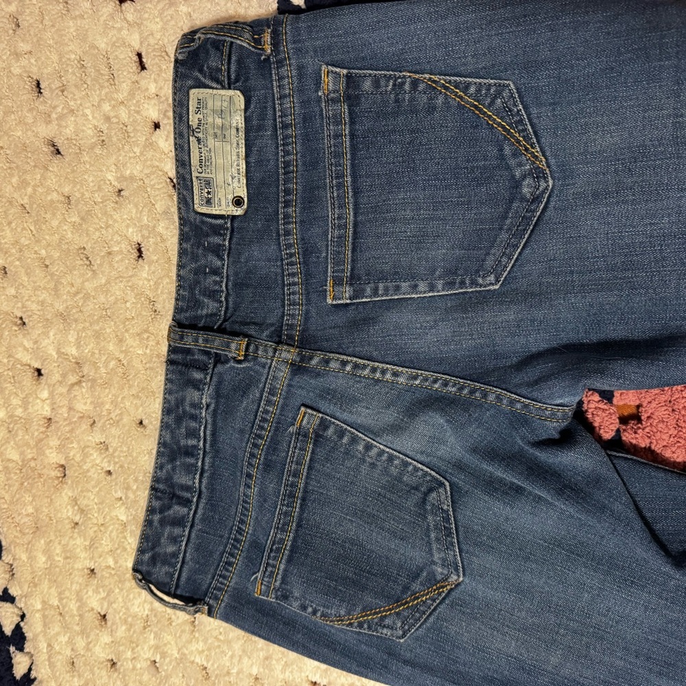 Converse Dark Blue Women's Low-Rise Bootcut Jeans - Picture 7 of 8